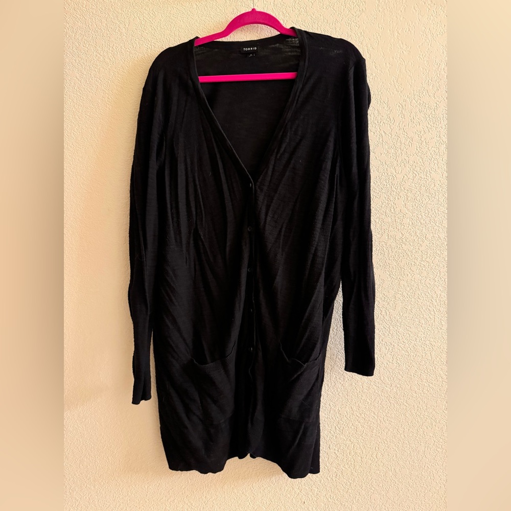 Torrid 3x long cardigan sweater- used in good condition